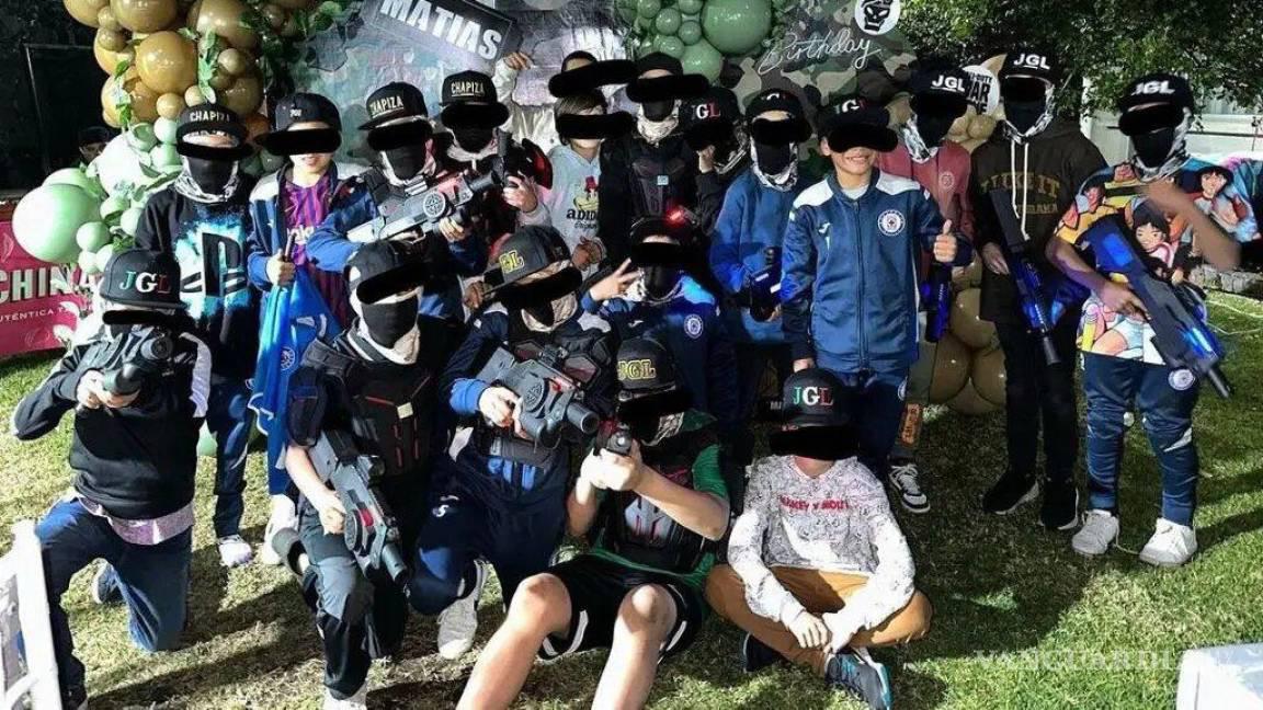 Polémica: Jugador de Cruz Azul festeja cumpleaños de su hijo con temática del narcotraficante “Chapo” Guzmán