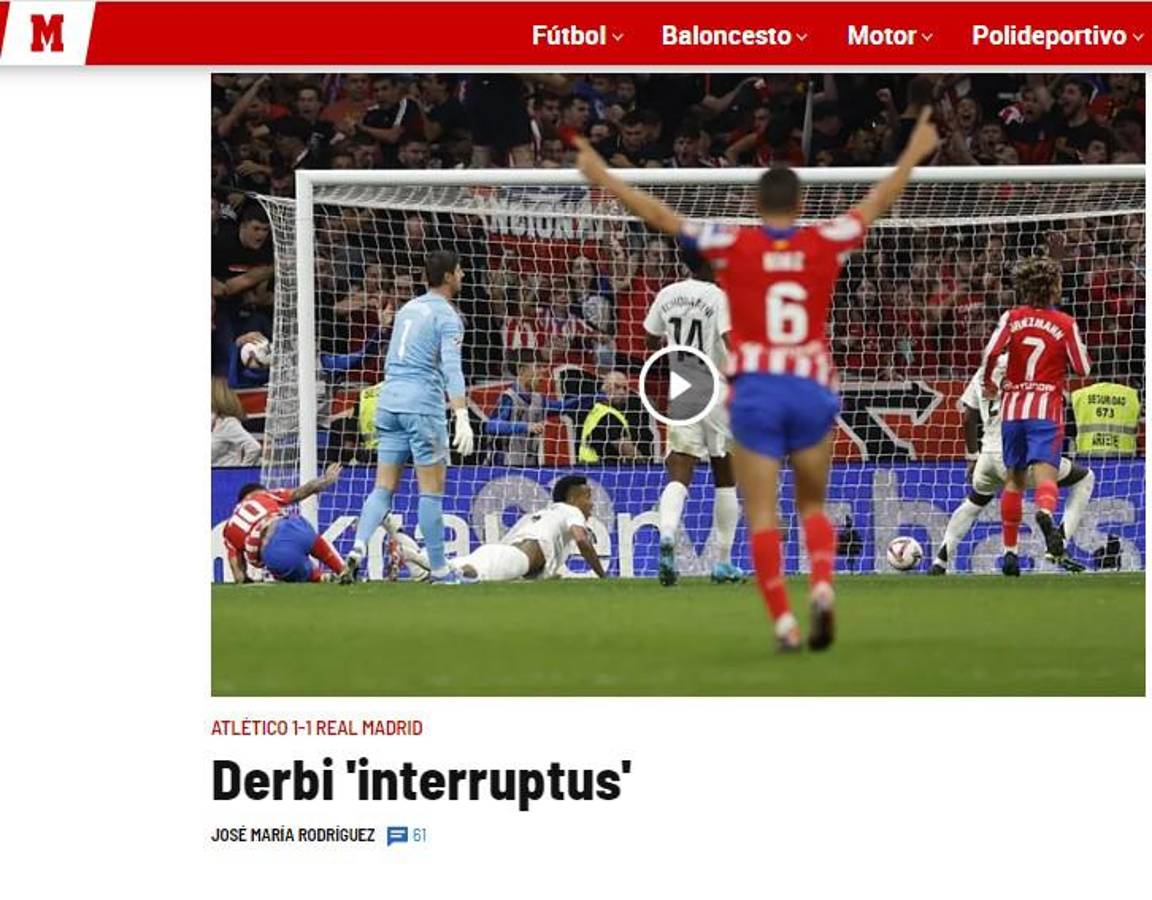 Lo que dice la prensa mundial sobre el polémico Real Madrid vs Atlético: “Escándalo y el derbi de los mecheros”