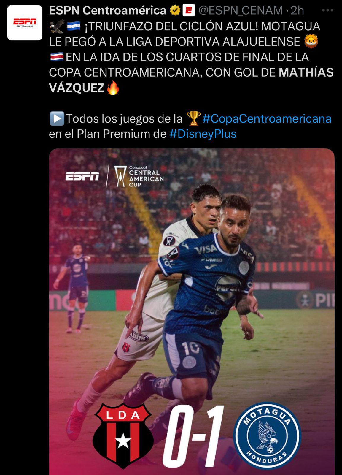 No jugaba porque era hijo del DT: la prensa se rinde ante Mathías Vázquez tras el triunfo de Motagua frenta Alajuelense