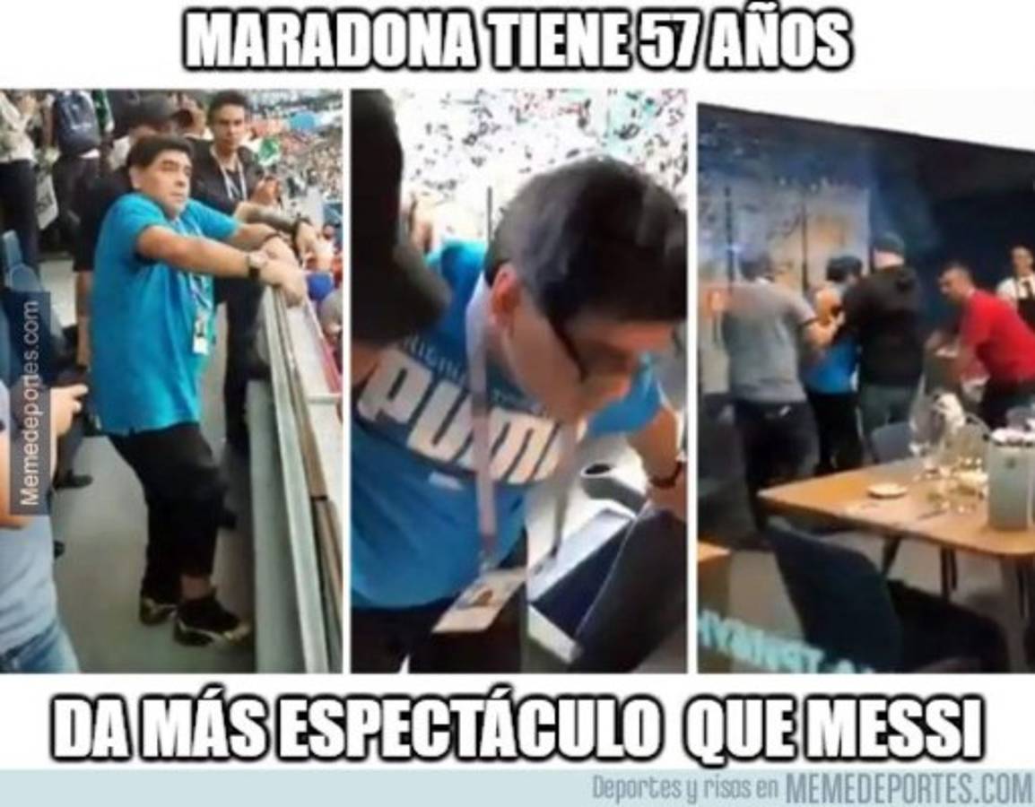 Los otros memes que no has visto de Messi y Maradona tras el Argentina-Nigeria