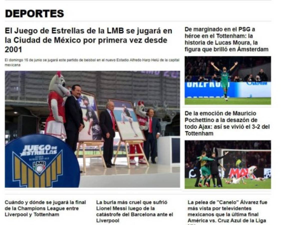 Lo que dice la prensa internacional sobre la final de la Champions League 2019