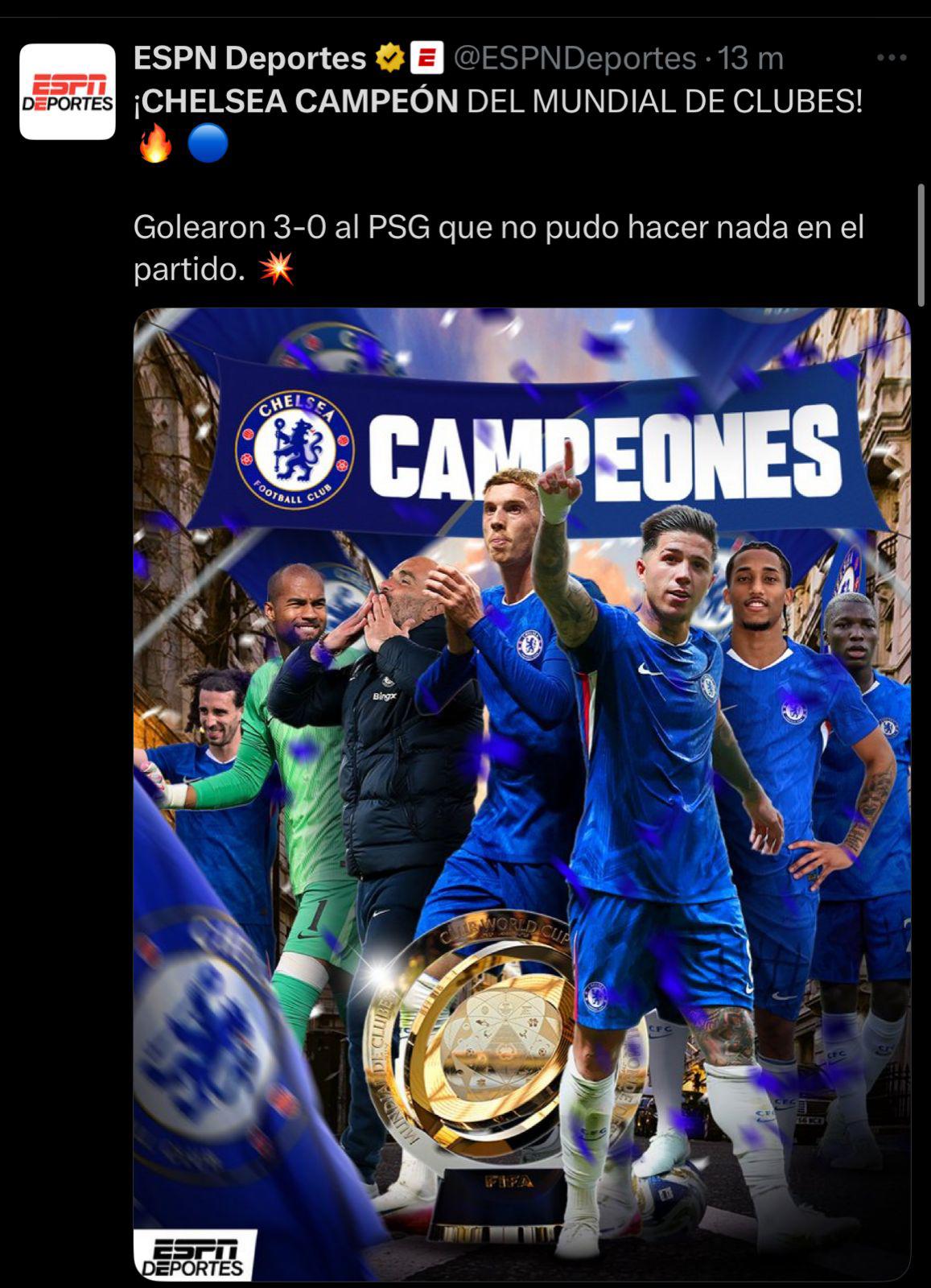 Se les olvidó aprender a perder: la prensa y MisterChip explota contra Luis Enrique tras la coronación del Chelsea en el Mundial de Clubes