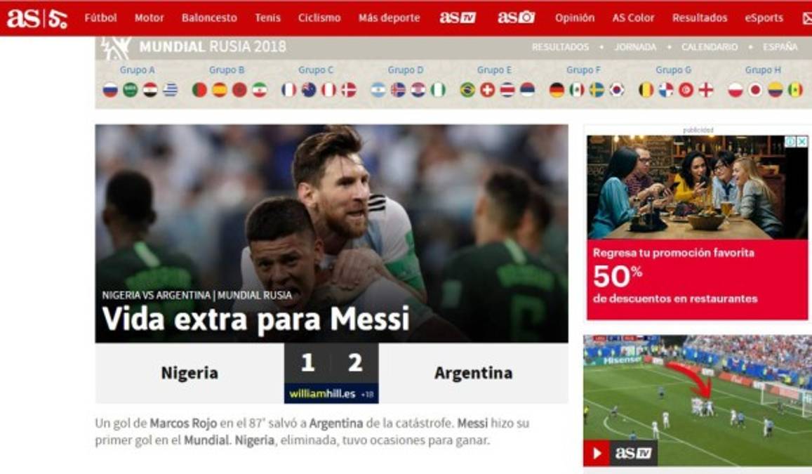 Milagro mundial y al Rojo vivo: Titulares de la prensa tras clasificación de Argentina