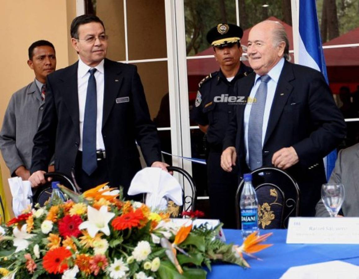 El recorrido que hizo Joseph Blatter, primer presidente de FIFA que visitó Honduras