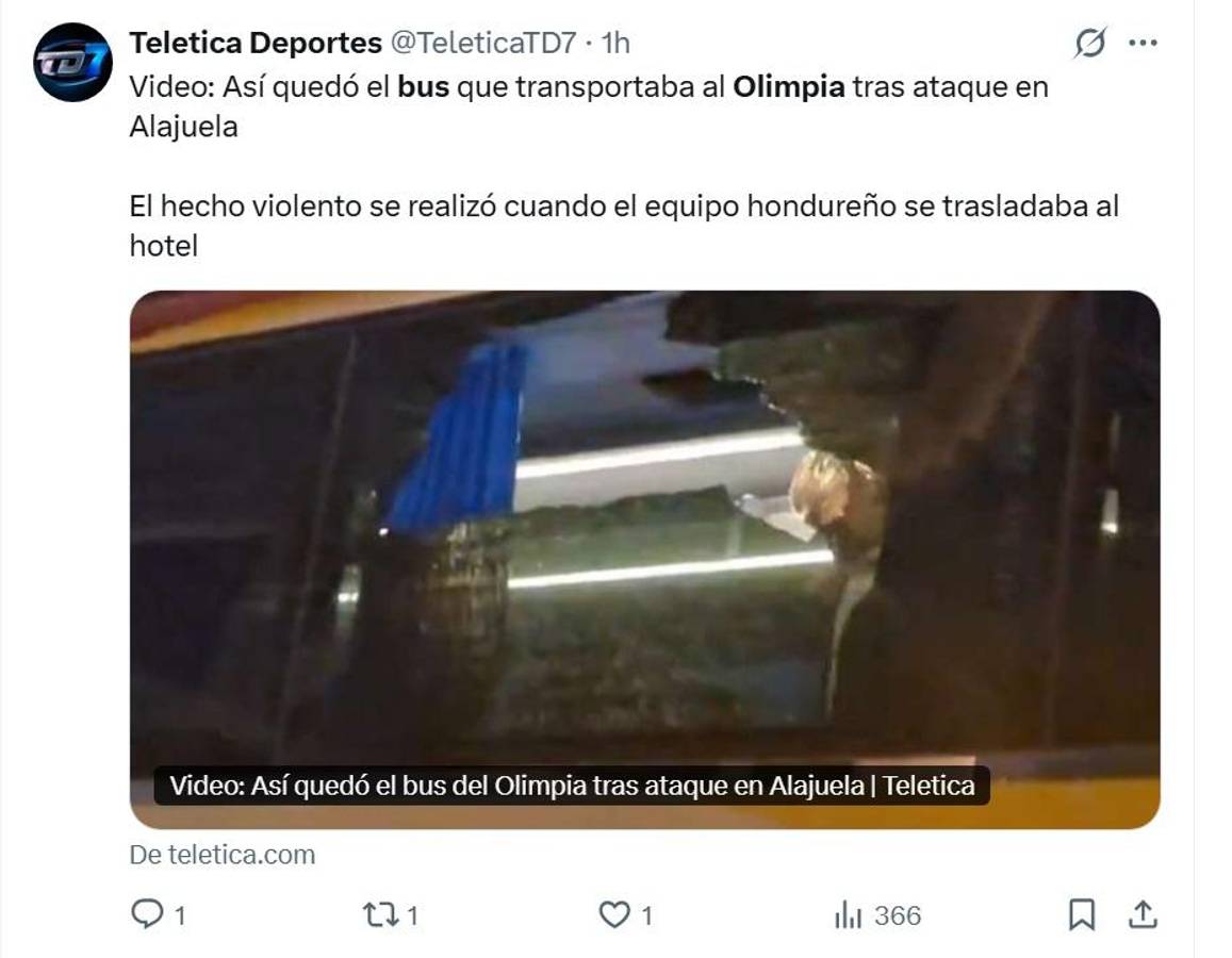 Vergüenza de ataque, descalificación y Concacaf se hará de la vista gorda: prensa de Honduras condena agresión contra Olimpia en Costa Rica