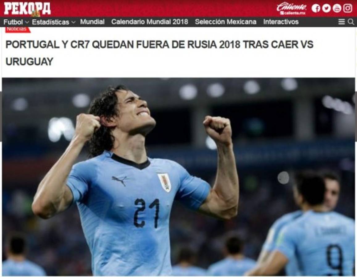 Así reaccionan los medios tras la eliminación de la Portugal de CR7 del Mundial