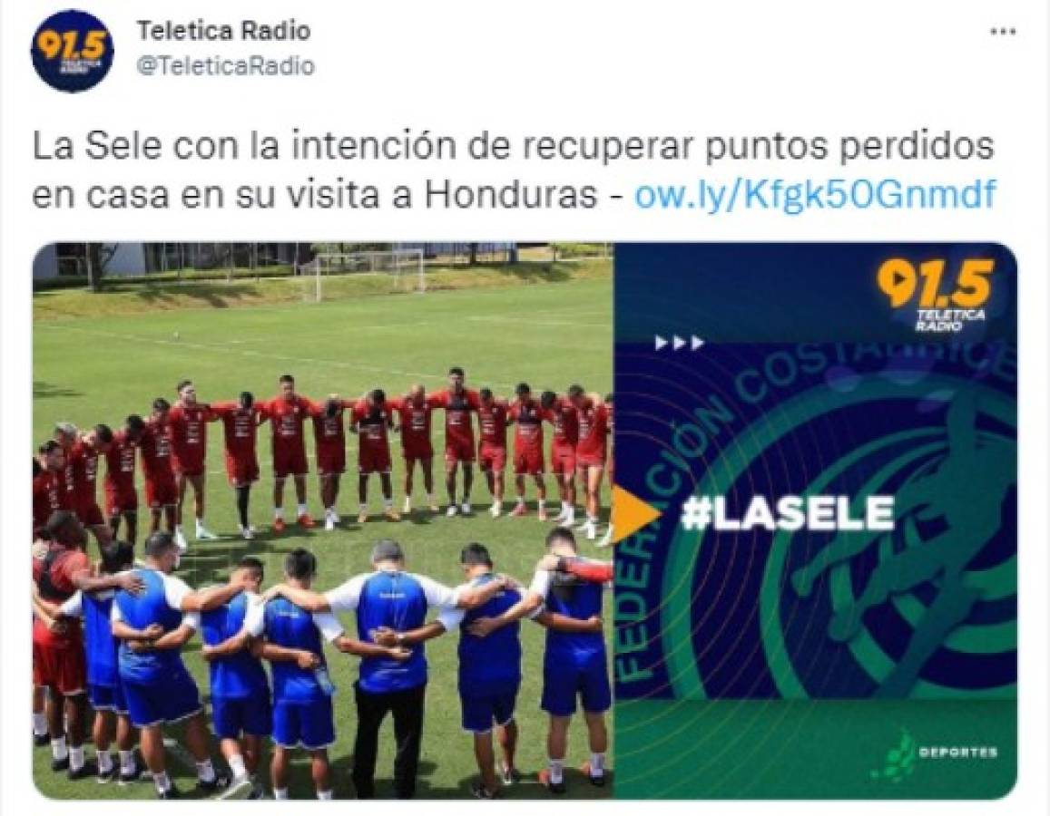 'Noche clave y nos hacen sufrir': Así calienta la prensa de Costa Rica el duelo ante Honduras por la Eliminatoria