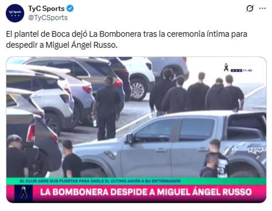 Boca Juniors abrió 'La Bombonera' para despedir a Russo: el dolor de los aficionados y el gesto de River Plate