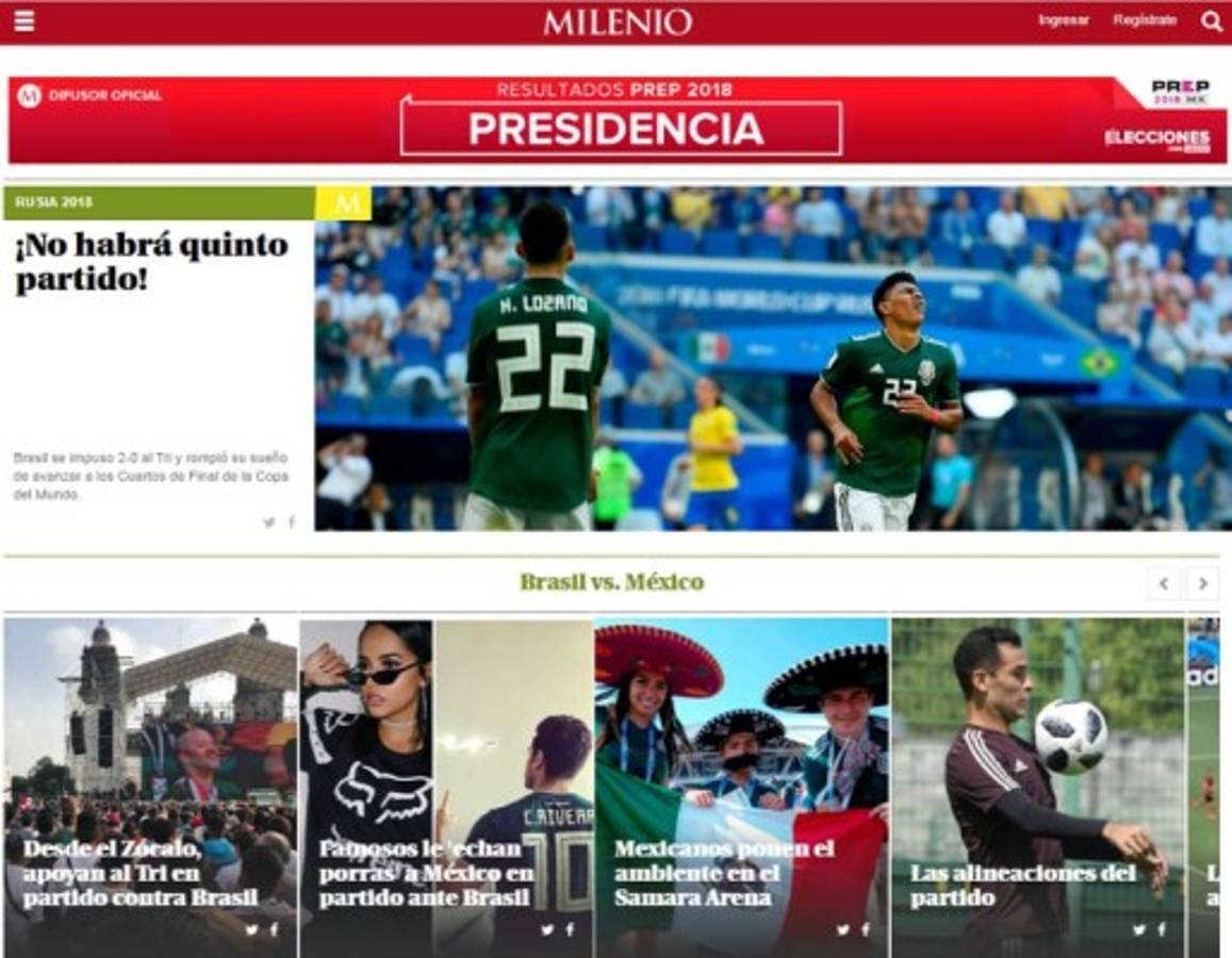 Así reaccionó la prensa mexicana tras la eliminación del Mundial: 'Sigan soñando con el quinto'