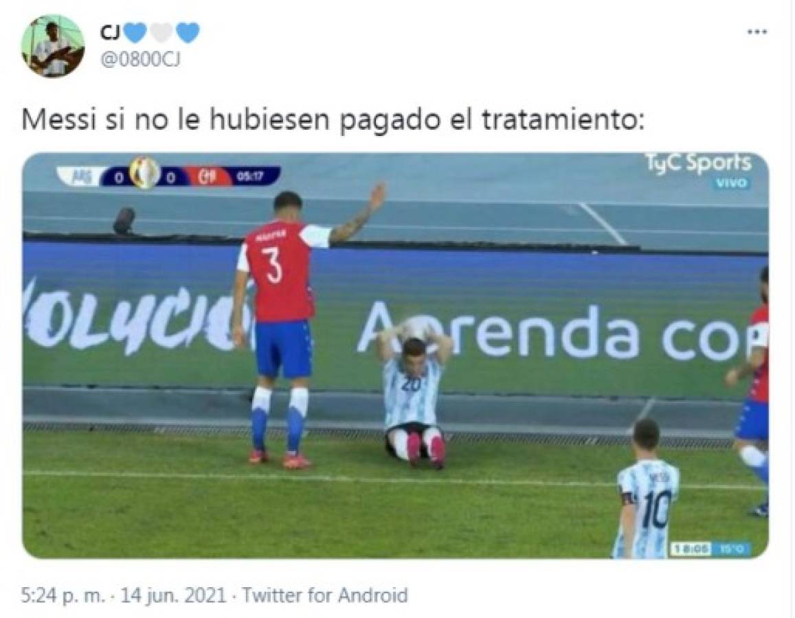 Copa América: Argentina no pudo nuevamente ante Chile y los memes estallan en las redes con Messi