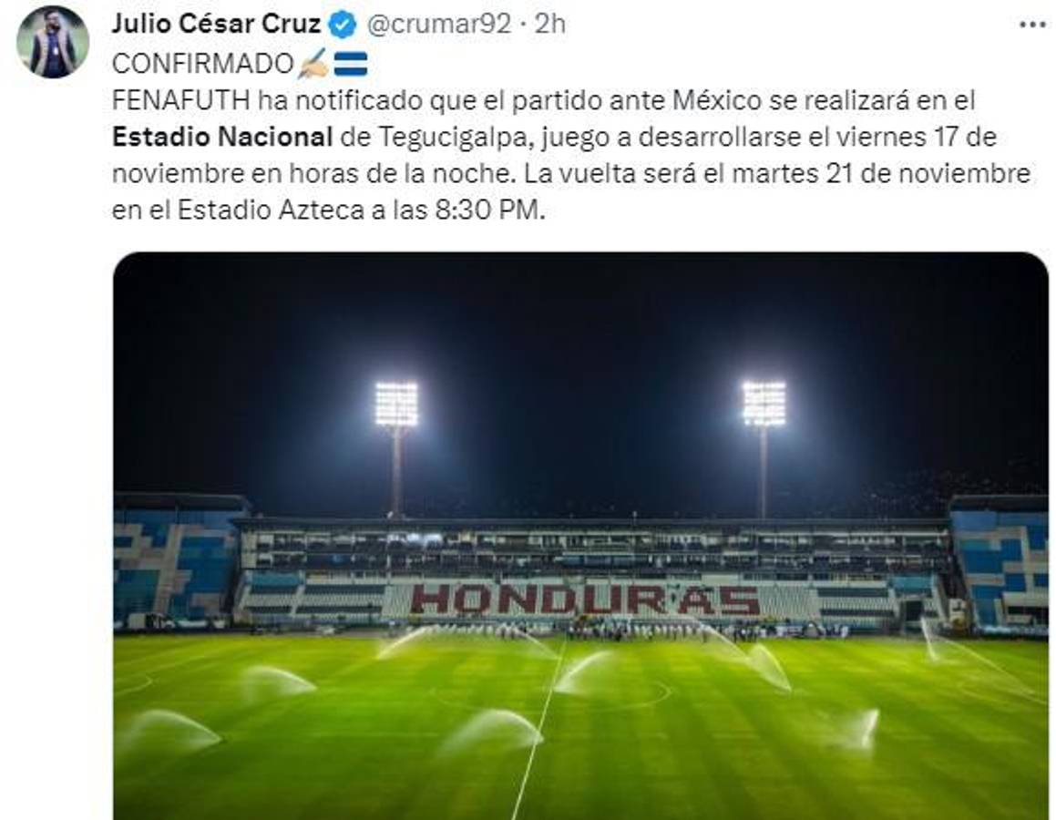 Lo que dicen los periodistas de Honduras sobre la decisión de jugar ante México en el estadio Nacional: “Es la mejor cancha y punto”