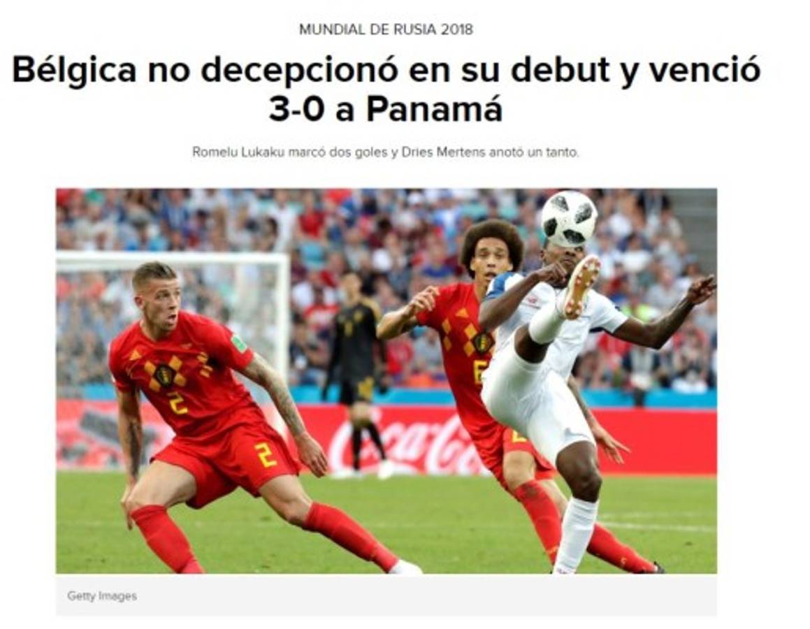 ''Es una de las peores del Mundial'', así reacciona la prensa tras el debut de Panamá en Rusia 2018