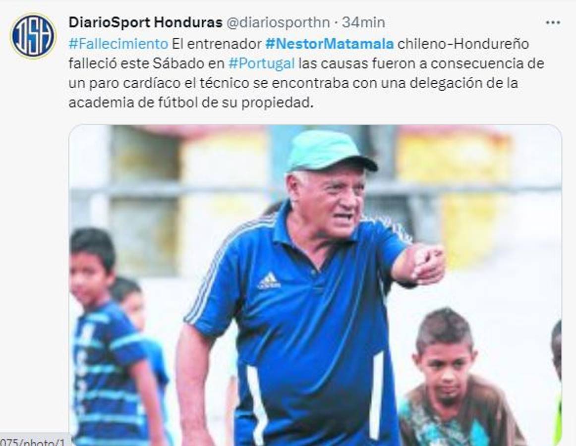 “Néstor Matamala, un padre, un maestro y de corazón hondureño”: Así reaccionan los periodistas y afición tras la muerte del técnico