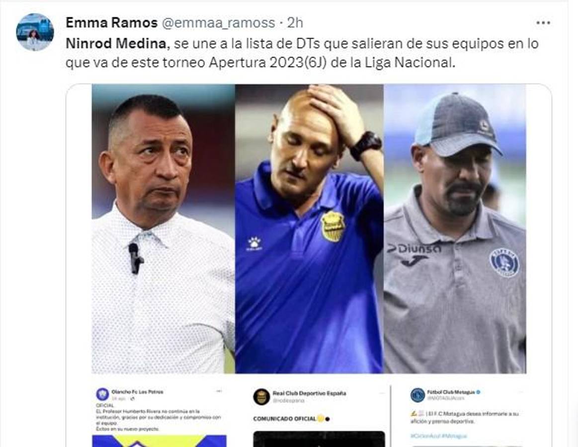 Lo que dicen los periodistas hondureños sobre el despido de Ninrod Medina en Motagua: “Nunca fue el DT que ocupaban”