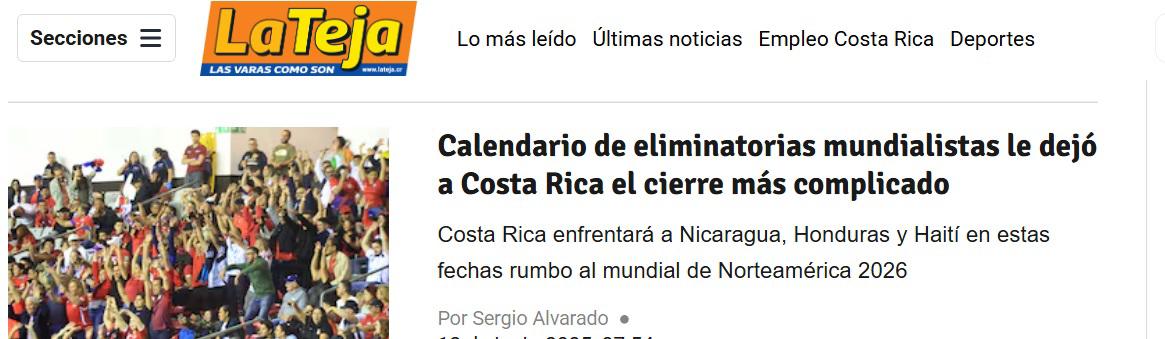 Ticos tienen el cierre más complicado: prensa de Honduras y Costa Rica imponen estadísticas brutales a favor de los catrachos