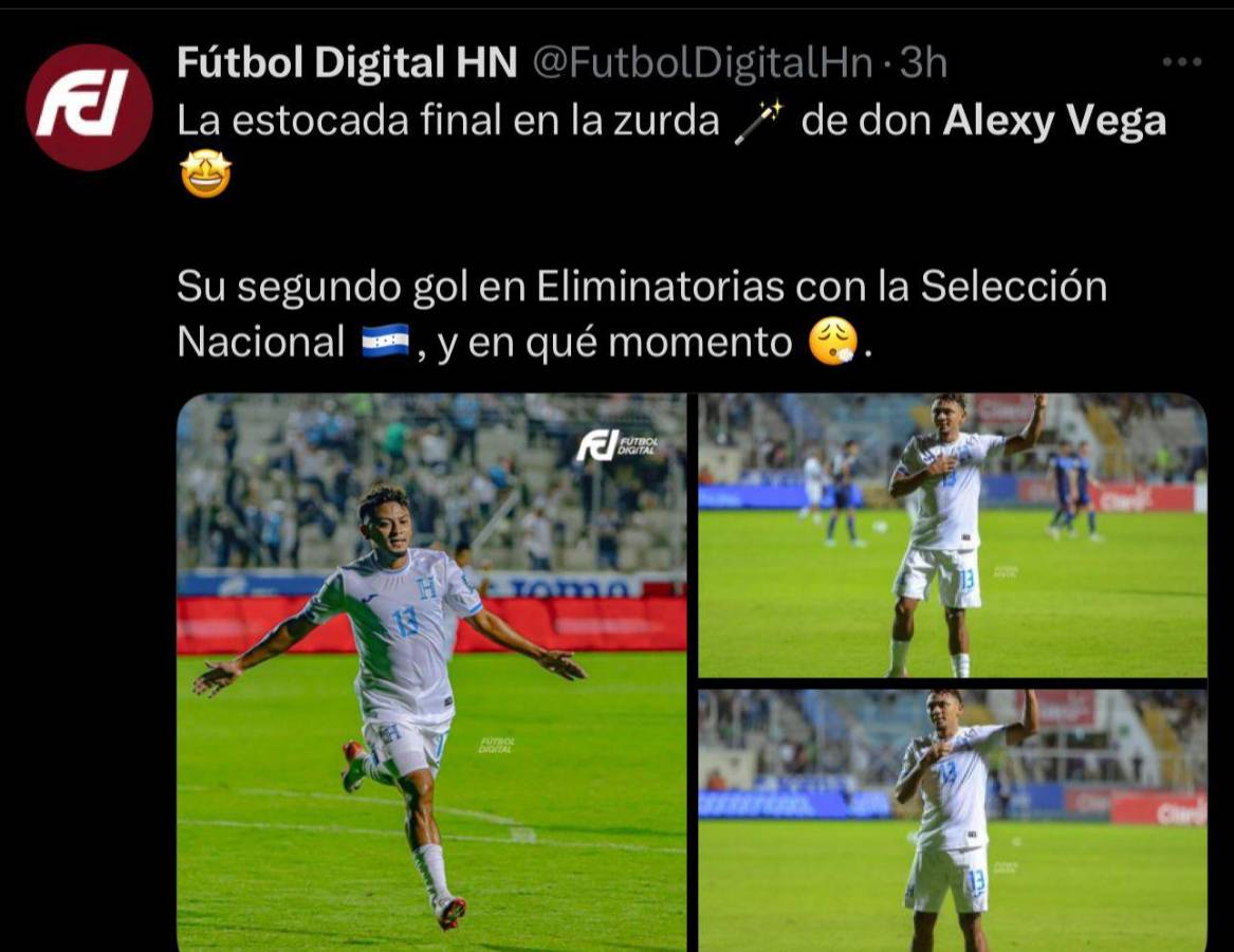 Es el mejor de Honduras Así se cierran bocas: la prensa hondureña alaba la actuación de Alexy Vega contra Nicaragua