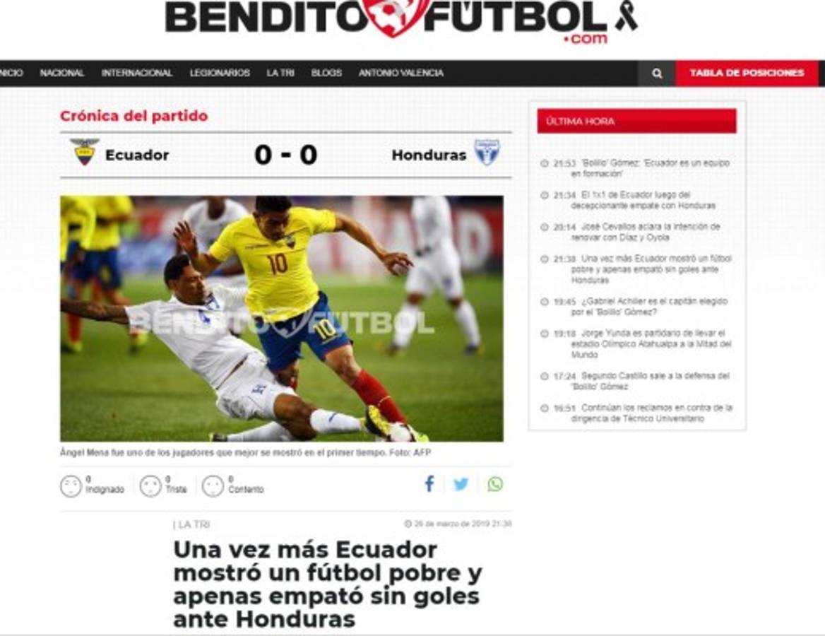 La prensa de Ecuador y los duros comentarios contra su selección y Bolillo Gómez