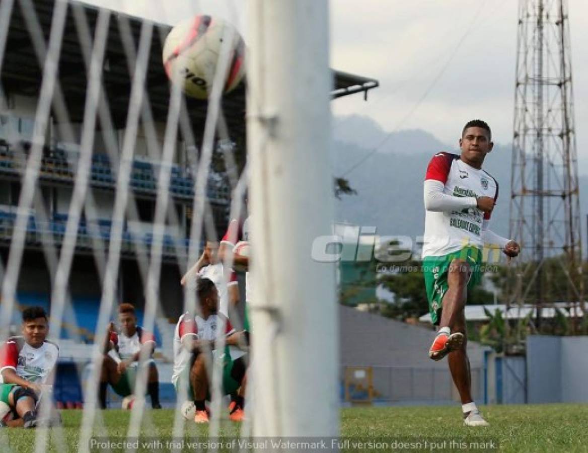 FOTOS: Marathón entrenó hasta cómo celebrar sus goles ante Real España