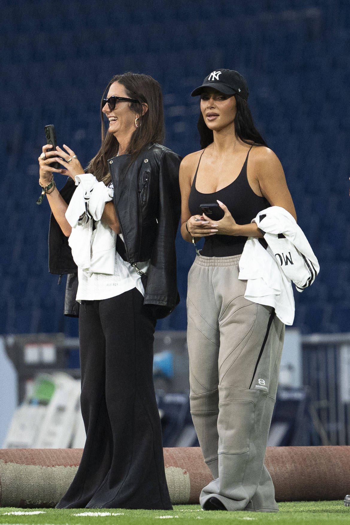 Kim Kardashian impacta en el Bernabéu: las fotos con Florentino Pérez y el mensaje para Vinicius