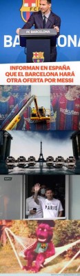 Messi fue anunciado como nuevo jugador del PSG y los memes destrozan al Barcelona