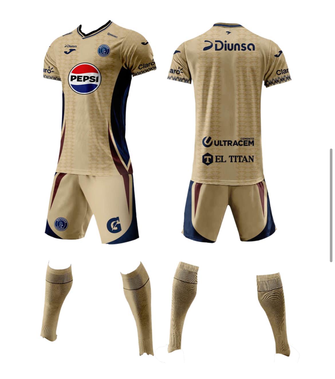 Detalles dorados y novedosos colores: Así son los uniformes que diseñan aficionados de Motagua para la temporada 24-25