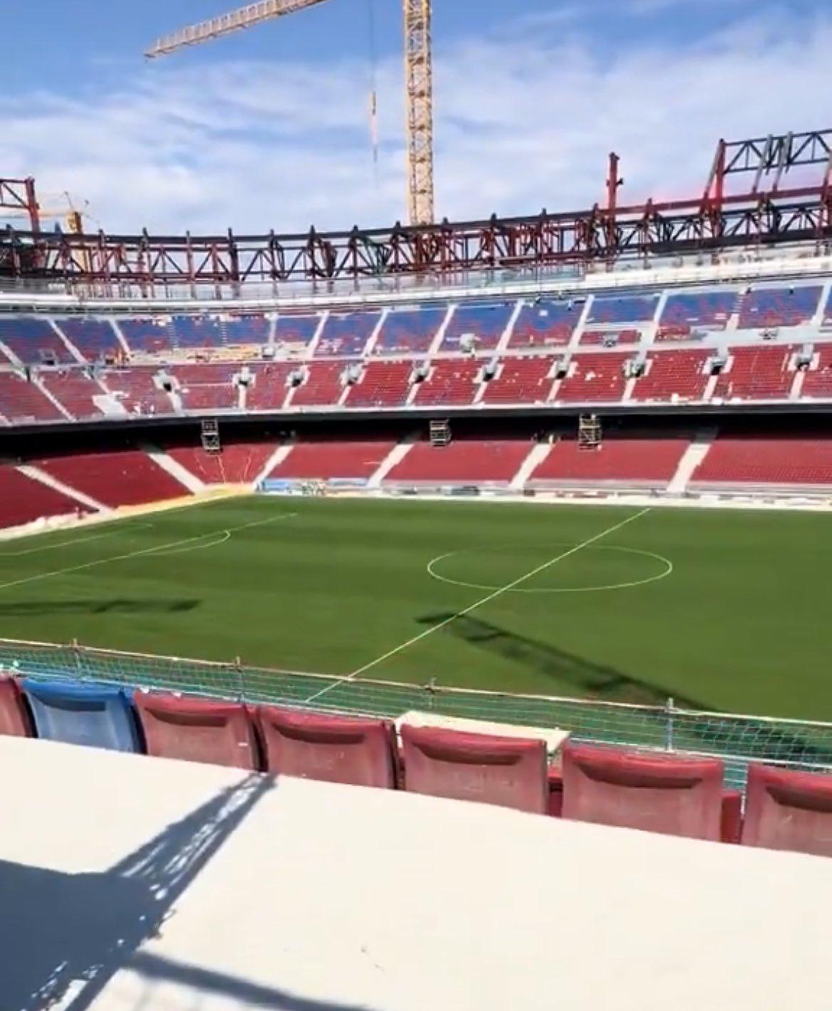 El nuevo Camp Nou ya tiene césped: así luce la casa del Barcelona y su regreso está cada vez más cerca