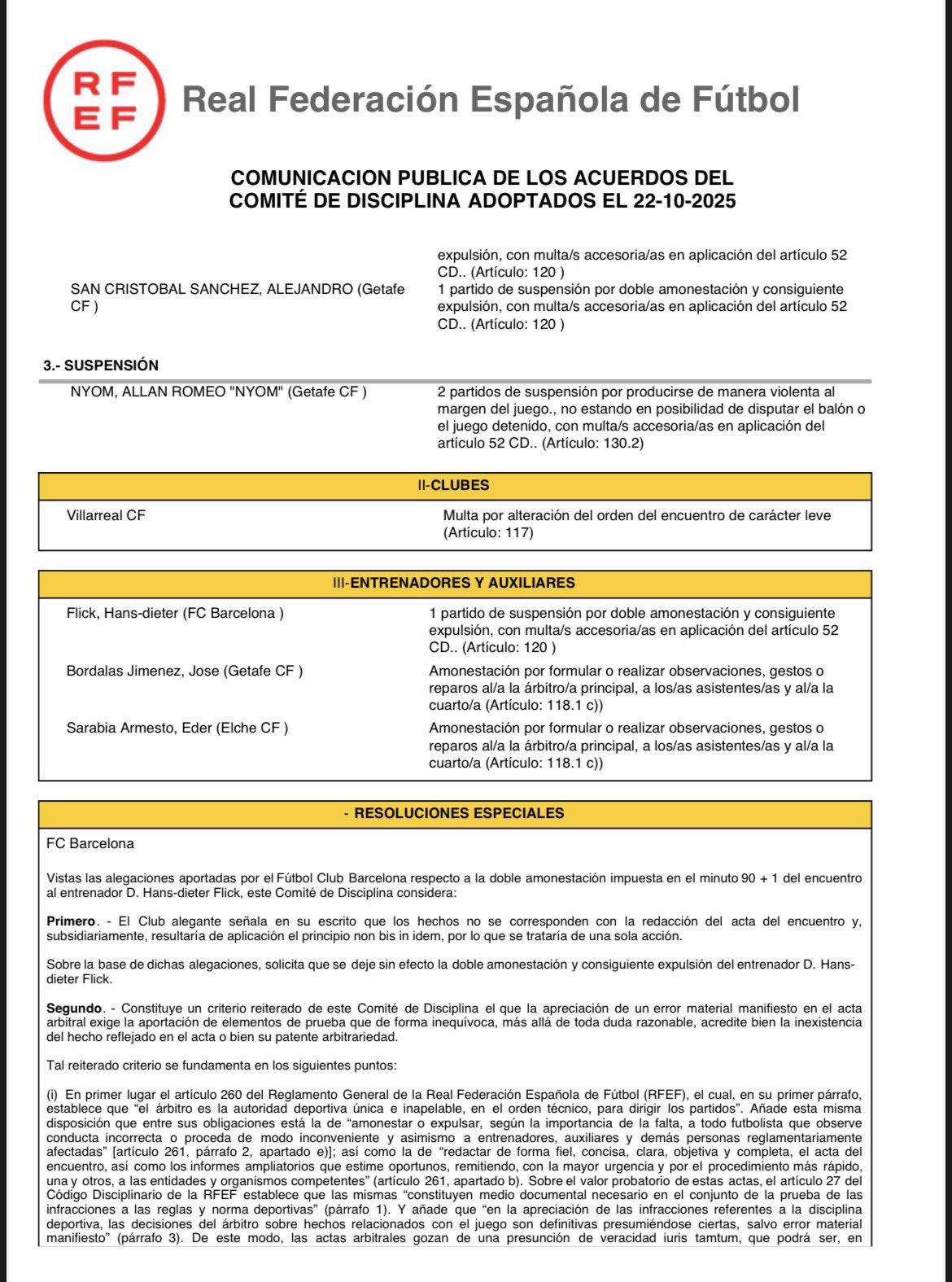 OFICIAL: Barcelona es golpeado para el Clásico contra Real Madrid: la Liga Española confirmó el castigo