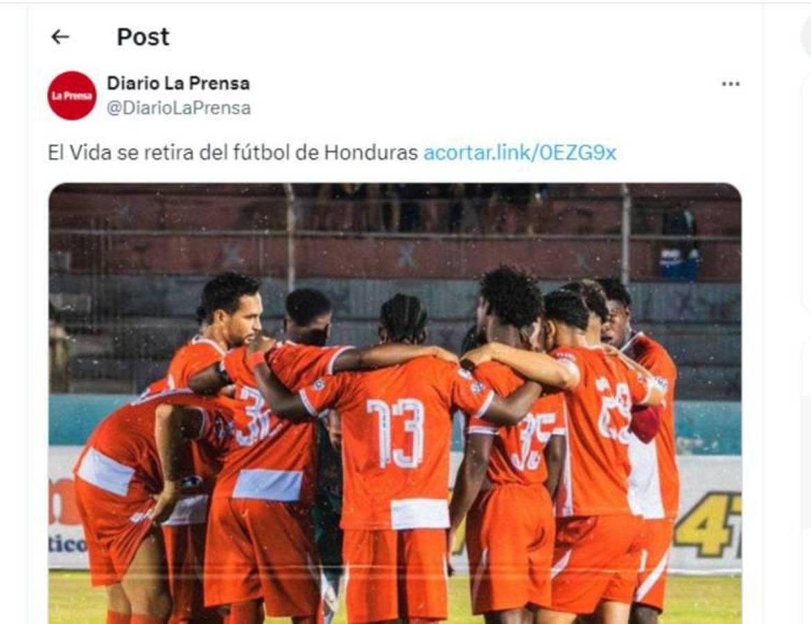 Conmoción por desaparición del CDS Vida: la prensa deportiva de Honduras señala al culpable y lo que pasará