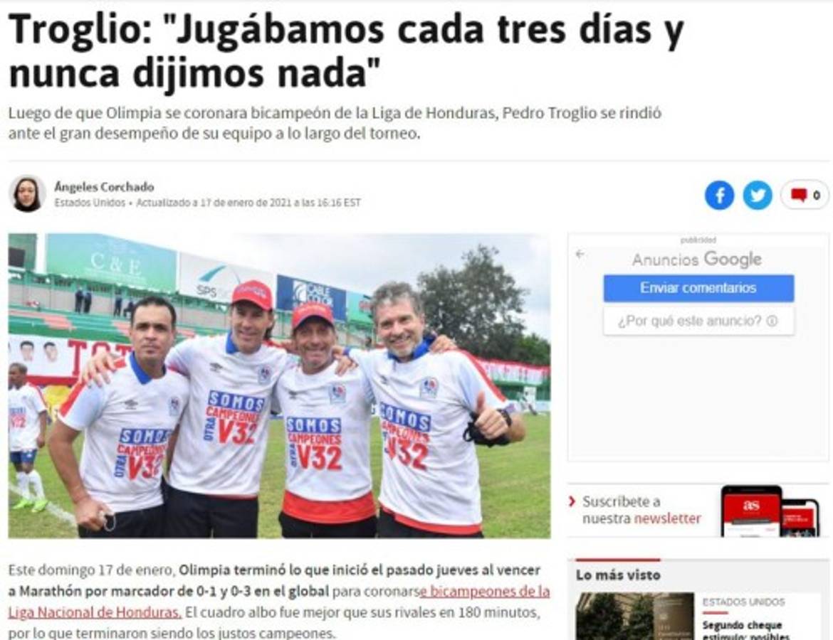 Olimpia traspasa fronteras tras la conquista del título 32 y destacan el bicampeonato de Pedro Troglio