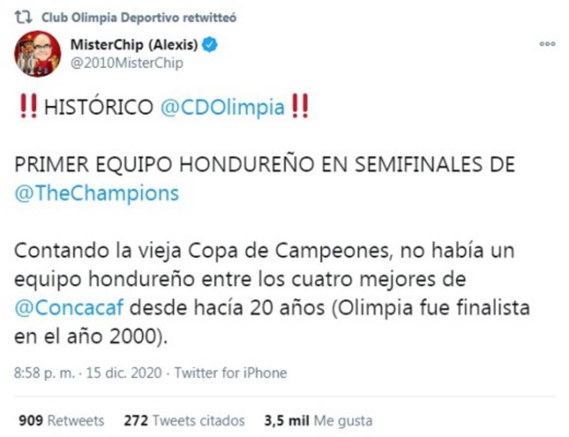 Lo que dijeron los periodistas hondureños y extranjeros sobre el pase de Olimpia a semifinales