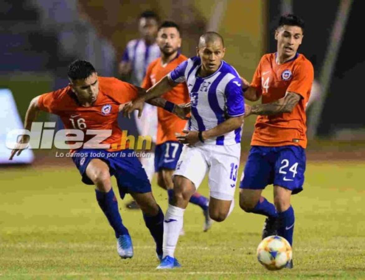 ¡Aprobados! La puntuación de los futbolistas de Honduras en el juego ante Chile