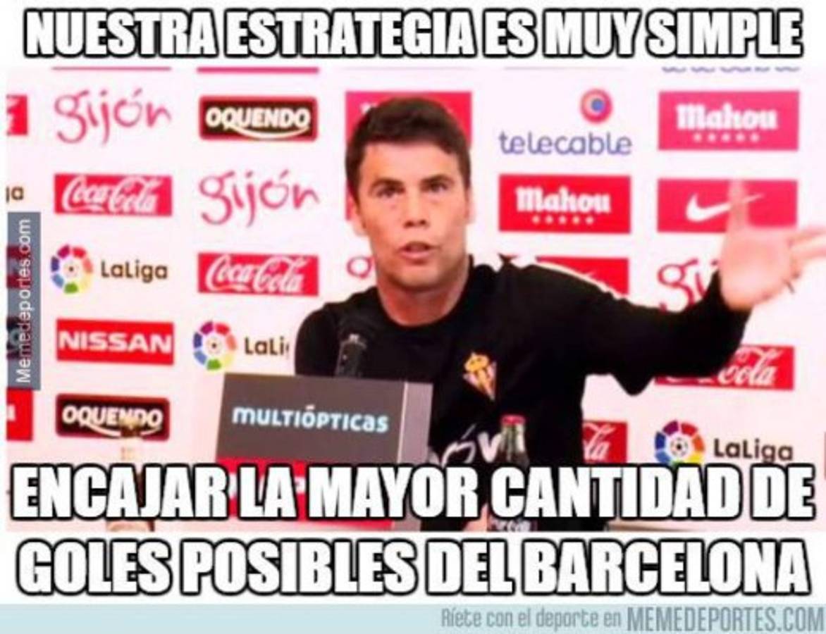 ¡Hasta con Cristiano se meten! Los memes que dejó la goleada del Barca al Gijón