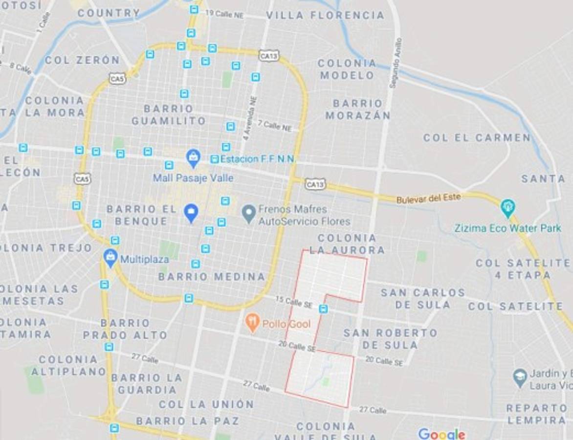 Los 13 barrios y colonias de San Pedro Sula donde se han confirmado casos de coronavirus