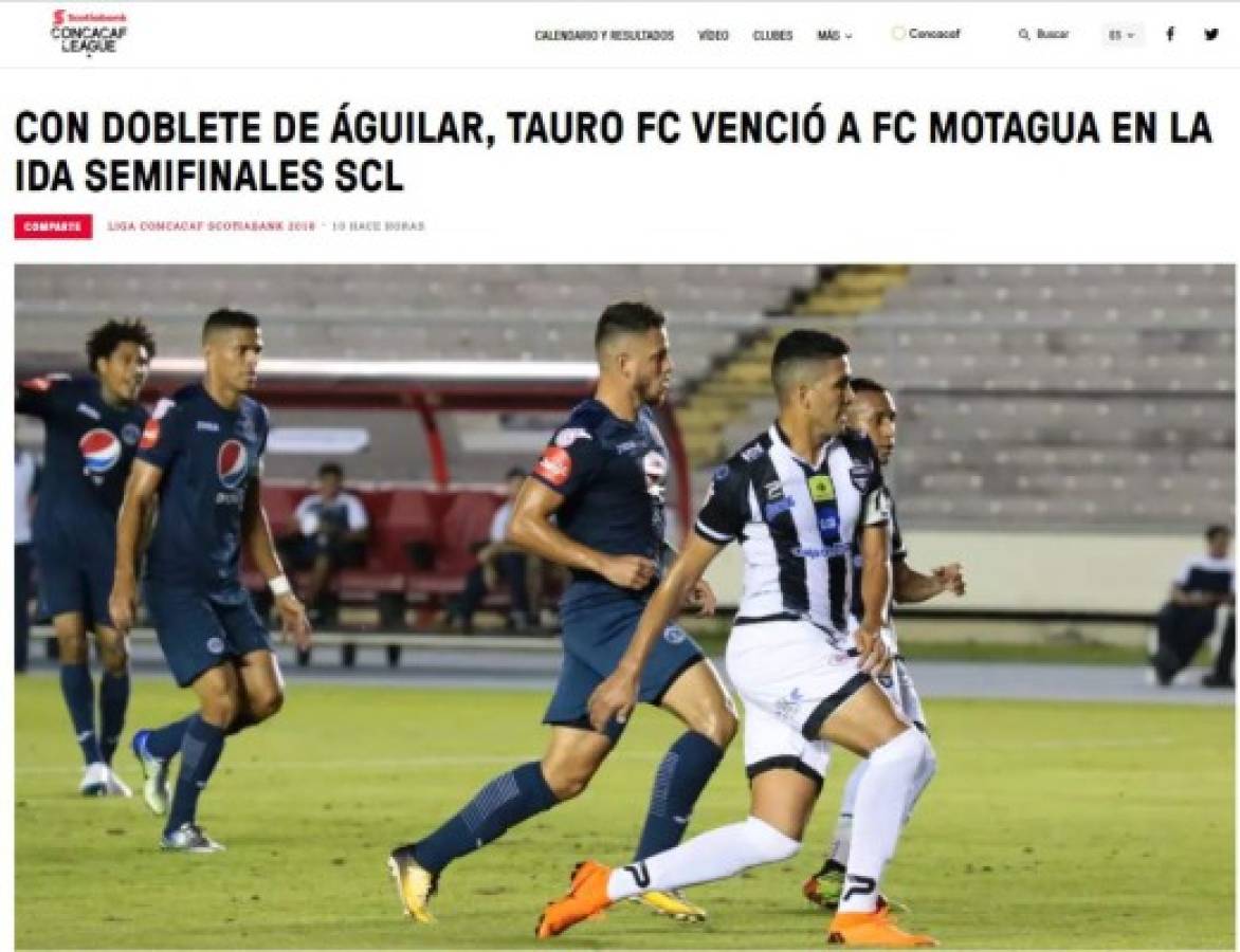 Así titulan los medios luego de la derrota de Motagua ante Tauro