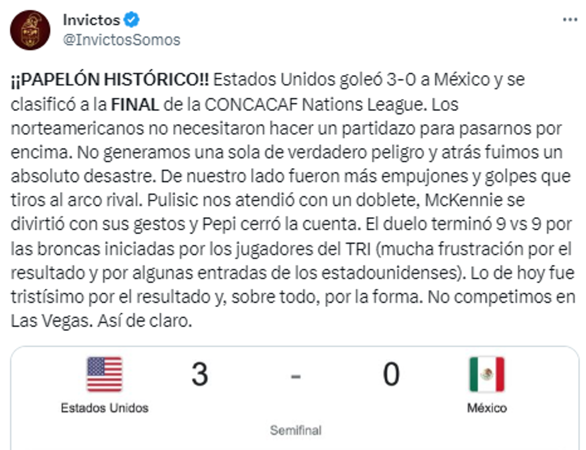“Tridículo” y “Terrible, un desastre”: Faitelson y prensa mexicana explotan por el papelón contra Estados Unidos en la Liga de Naciones Concacaf