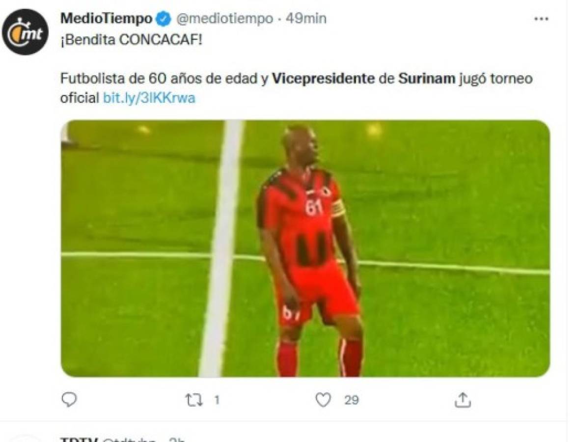 'Terrible, falta de respeto, de locos': Periodistas y medios internacionales cargan contra Concacaf y el vicepresidente de Surinam