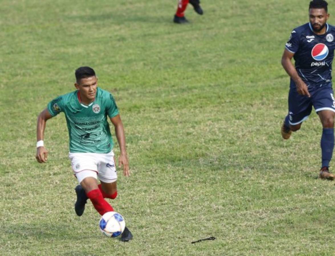 ¡Con todo! El 11 de Marathón para sorprender a Olimpia en la final de ida en Tegucigalpa  