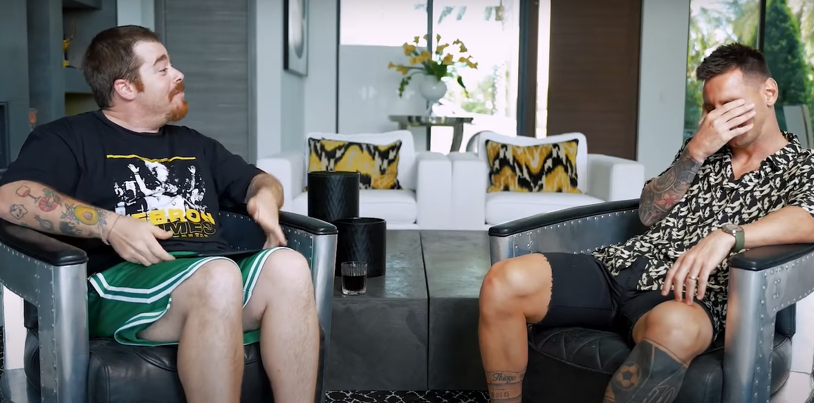 Así es Migue Granados: besó a Messi, se burló de su tatuaje y lo puso nervioso con esta pregunta picante