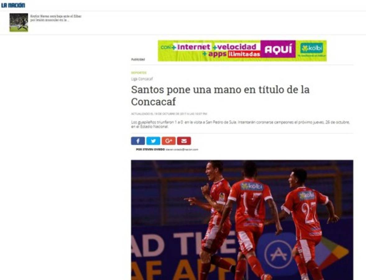 PORTADAS: Así reaccionan los medios luego del triunfo de Santos ante Olimpia