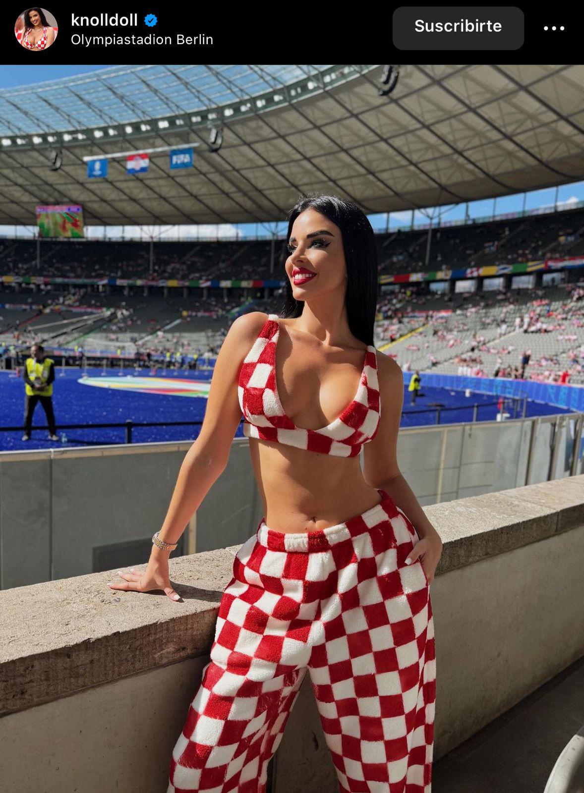 Ivana Knoll luce nuevo atuendo y ‘conquista’ la Eurocopa con su hermoso físico: ¿Traicionó a Croacia?