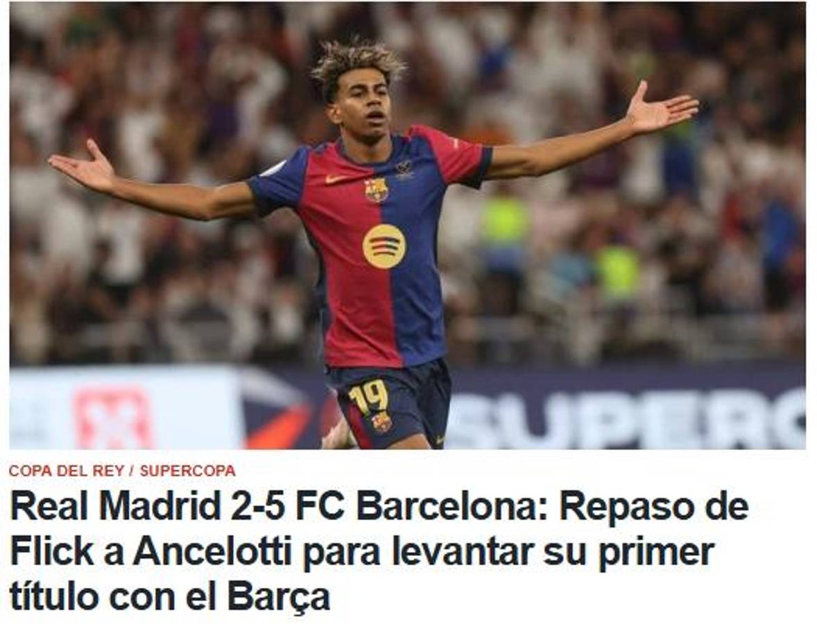 Barcelona volvió a humillar al Real Madrid y la prensa reacciona: “Ridículo; deben dar gracias que solo fueron cinco”