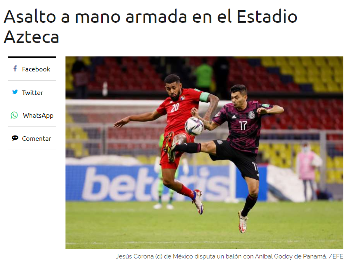 ‘‘Asalto a mano armada en el Azteca’’ y ‘‘la manita de Concacaf’’: así reacciona la prensa tras el polémico triunfo de México sobre Panamá