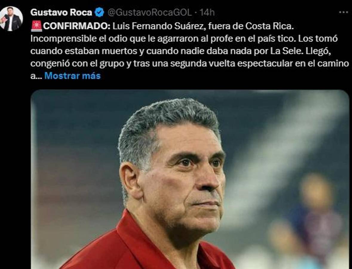 La prensa reacciona tras despido de Luis Suárez de la Selección de Costa Rica: “Por malos resultados”, “La Sele estaba muerta”