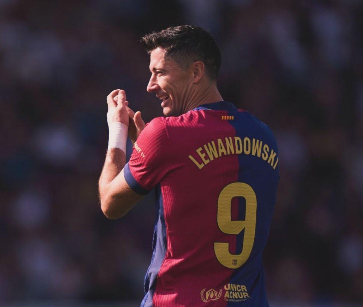 Robert Lewandowski ha marcado 7 goles en la actual temporada de la Liga Española y es el ‘Pichichi’.