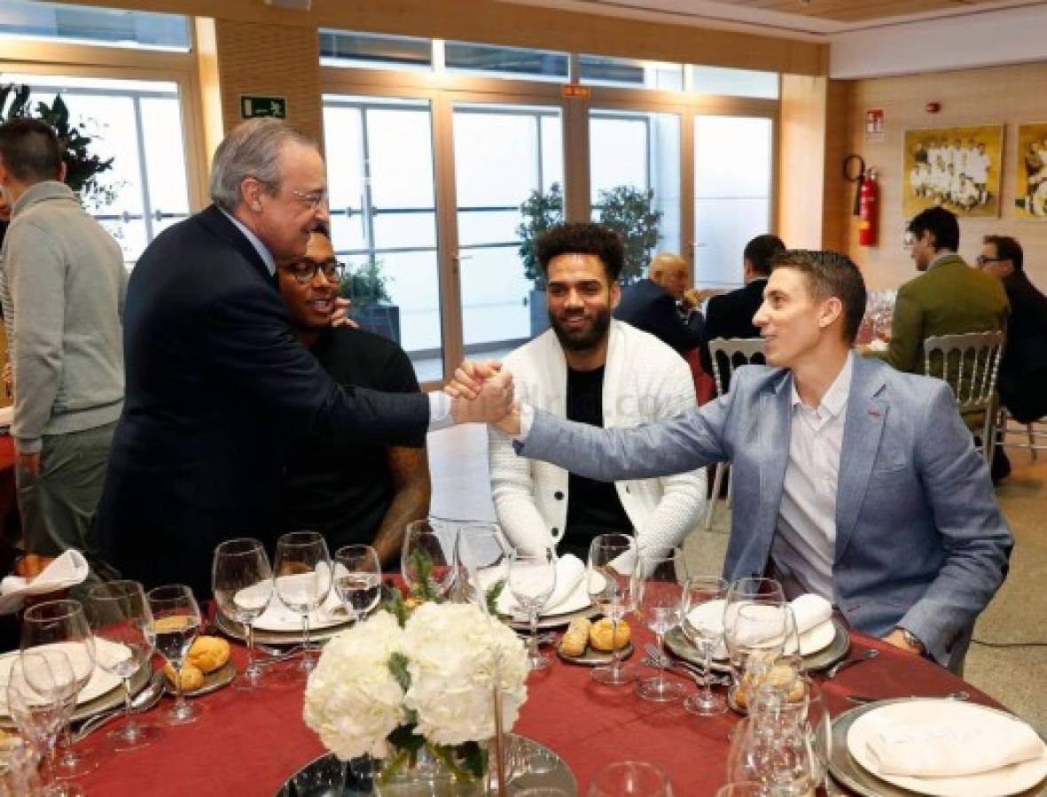 ¿Y Keylor Navas? La cena navideña del Real Madrid con las plantillas de fútbol y baloncesto