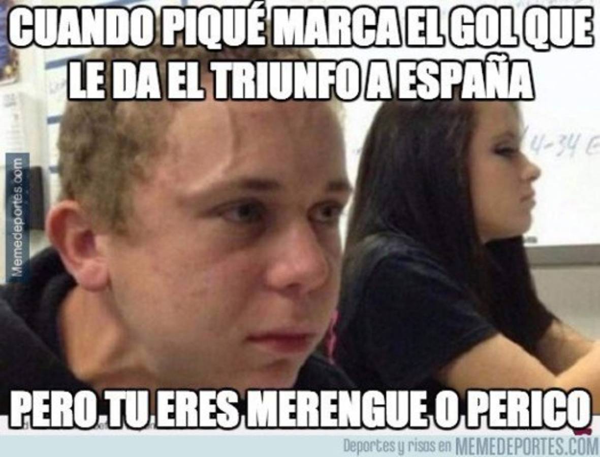 El gol de Piqué, protagonista de los memes de la victoria de España