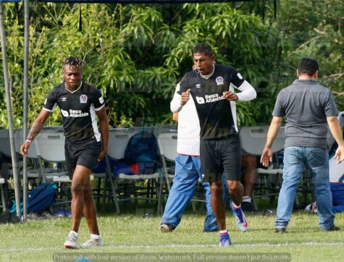 FOTOS: Olimpia trajo hasta porterías para preparar la semifinal en Tela