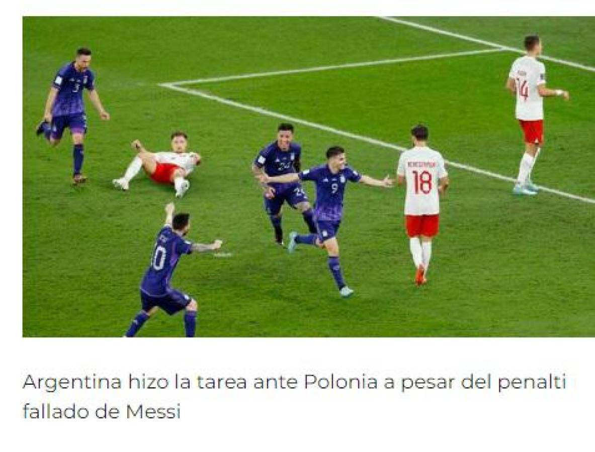 “Abran paso a Argentina”, “Son candidatas al título”: Prensa internacional reacciona tras el triunfo argentino ante Polonia