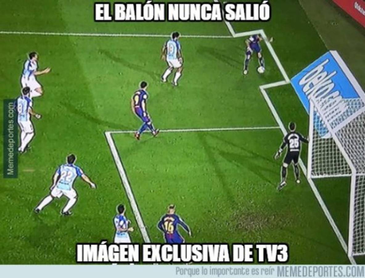 ¡Terribles! Los memes destrozan al Barcelona por un gol ilegal ante el Málaga