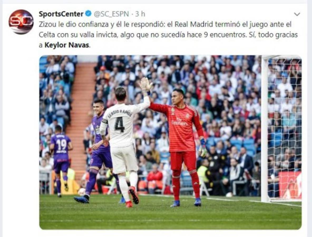 ¡Alabado y exaltado! En las redes sociales se rinden ante Keylor Navas
